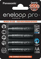 Аккумуляторы Panasonic Eneloop PRO AA 2500mAh 4 шт/уп (BK-3HCDE/4BE)