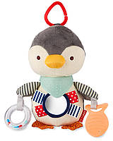 Развивающая подвесная игрушка с грызунком Пингвин