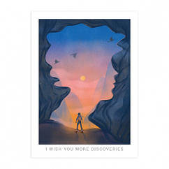 Листівка I WISH YOU MORE DISCOVERIES