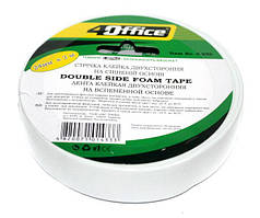 Скотч двосторонній 18мм*2м на пінній основі 4Office (8)