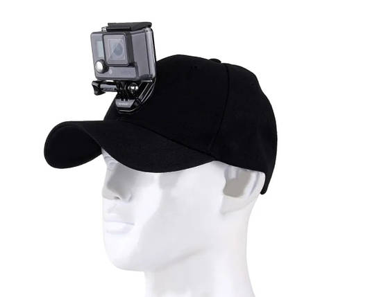 Кріплення для екшн камери на бейсболці Puluz для камер GoPro, SJCAM, EKEN та інших, фото 1