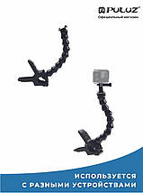 Кріплення прищіпка для екшн камер — Jaws Flex Clamp Mount для GoPro, DJI Osmo Action та інших екшн-камер, фото 5