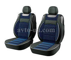 Майки авто сидінь  PILOT чорна/синяя  передняя  автотканина  (закрытая/2 подг-ка)