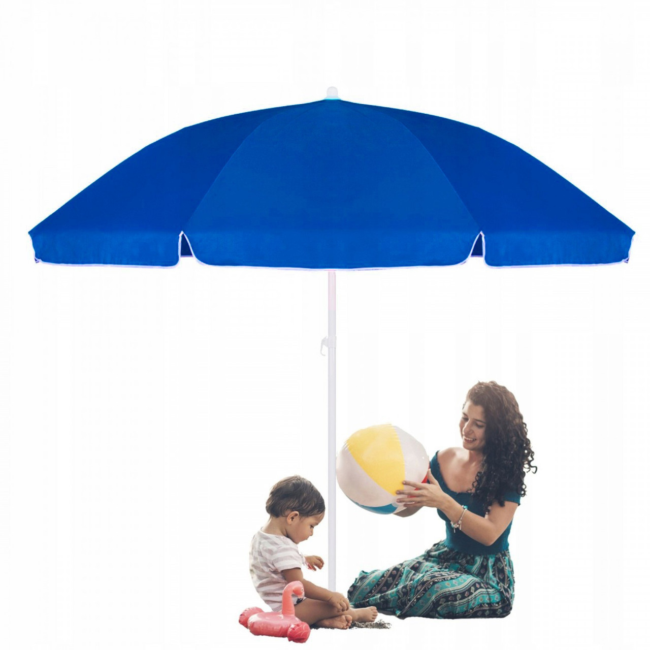 Пляжна (садова) парасоля Springos 240 см підсилена з регулюванням висоти BU0003 .