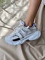 Белые Женские кроссовки Balenciaga Track текстильные Люкс