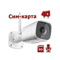 Камера видеонаблюдения 4G IP WIFI 2Mp цилиндрическая Boavision NC917G сим карта