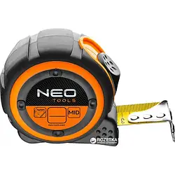 Рулетка Neo Tools 67-188 8 м х 25 мм сталева з нейлоновим покриттям