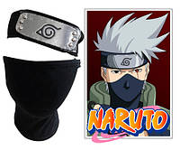 Набор наруто Naruto маска Хатаке Какаши + повязка Коноха