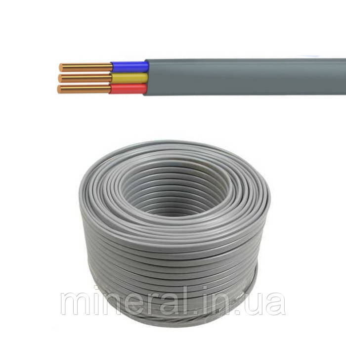 Купити Кабель ВВП-1 3х1,5 ЕСК / Плоский / Мідний / Моноліт / Дріт ...