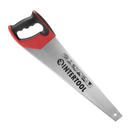 Ножівка для дерева 450 мм із гартованим зубом INTERTOOL HT-3105