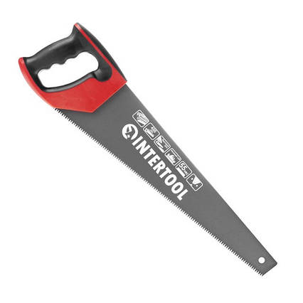 Ножівка для дерева 450 мм, з тефлоновим покриттям INTERTOOL HT-3108