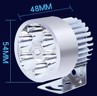 Фара 6 LED (12-80 В) круглая