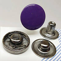 Кнопка Альфа 15мм Фиолетовая низ 12.5 мм (10шт.) (103303)