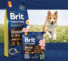 Brit Premium Junior М Chicken, 1 кг (розвіс). Брит Преміумкор із куркою для цуценят середніх порід. 526338, фото 5