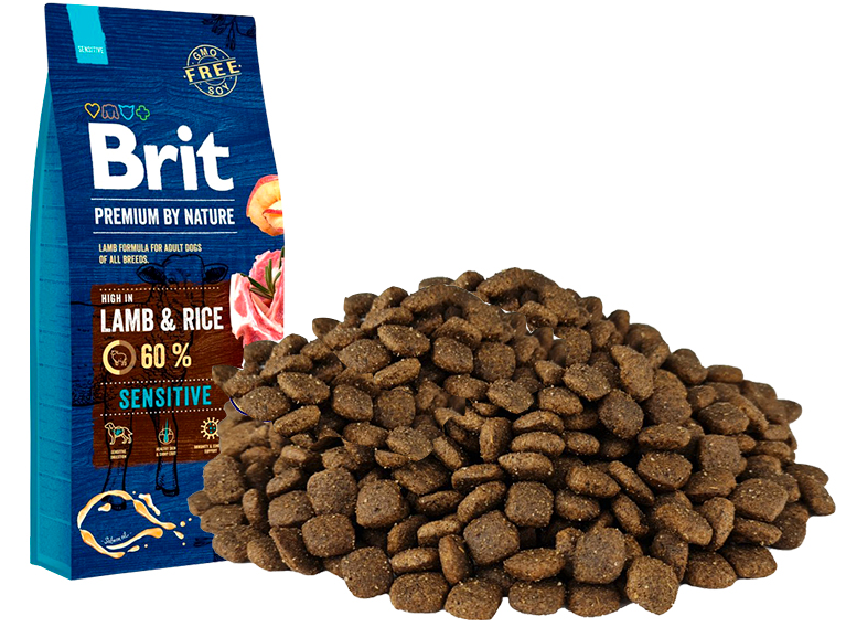 Brit Premium Adult Sensitive Lamb & Rice, 1 кг (развес). Брит с ...