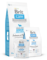 Brit Care Grain Free Junior Salmon&Potato, 1 кг (розвіс). Брит Каре корм із лососем і картоплею. 510092, фото 4
