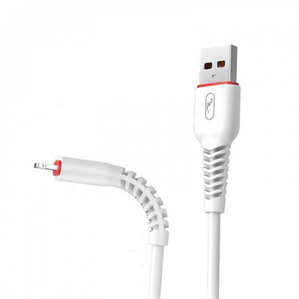 Кабель USB-Lightning SkyDolphin S54L Soft 2.4A 1m White (USB-000429), фото 1