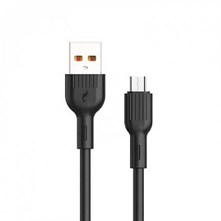 Кабель USB-MicroUSB SkyDolphin S03V 3A 1m Black (USB-000420), фото 1