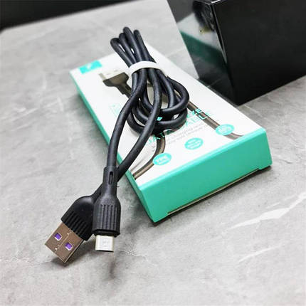 Кабель USB-MicroUSB SkyDolphin S03V 3A 1m Black (USB-000420), фото 3