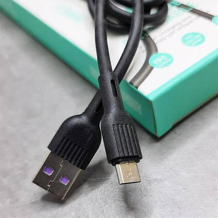 Кабель USB-MicroUSB SkyDolphin S03V 3A 1m Black (USB-000420), фото 4