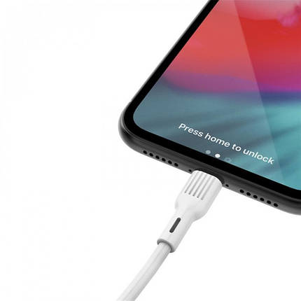 Кабель USB-Lightning SkyDolphin S03L 1m 3A White (USB-000417), фото 3