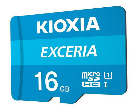 Картка пам'яті MicroSDHC 16 GB UHS-I Class 10 Kioxia Exceria R100MB/s + SD-адаптер (LMEX1L016GG2), фото 3