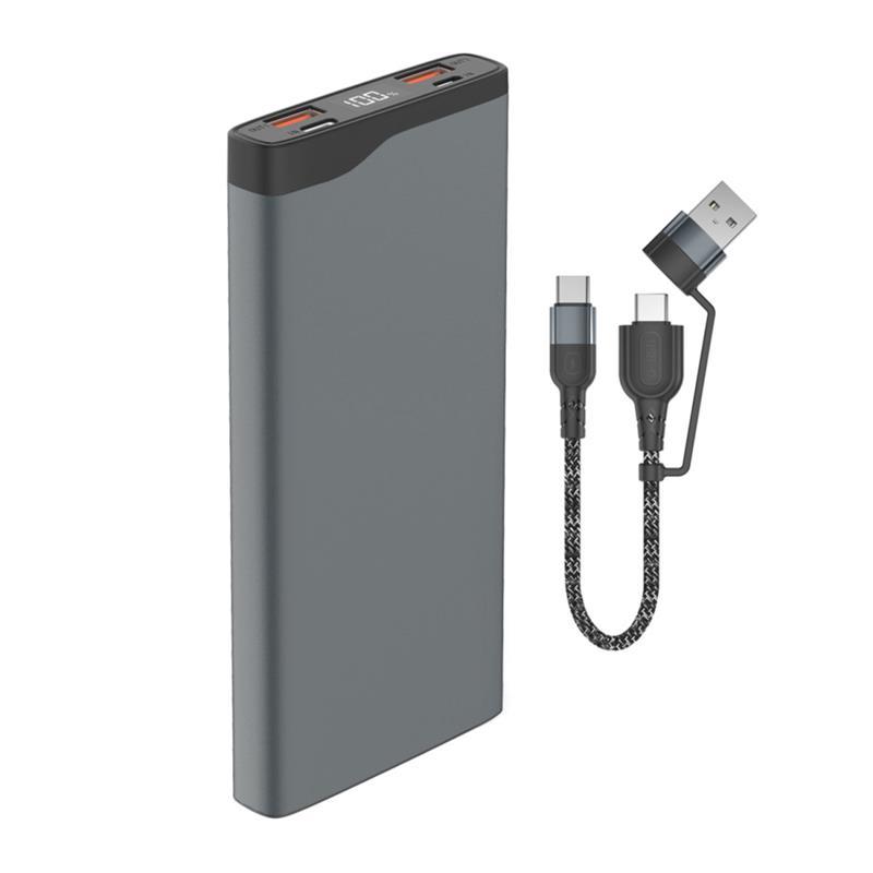 УМБ Power Bank 4smarts VoltHub Pro 10000mAh 2Type-C 2USB QC PD 22.5W 5А Grey