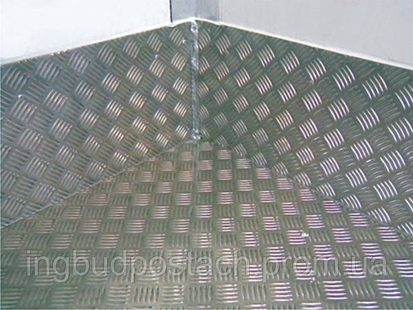 Лист алюминиевый рифленый 4мм (1250х2500мм) АД0 (1050) Квинтет - фото 4 - id-p1644725732