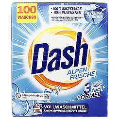 Порошок для прання альпійська свіжість Даш Dash alpen frische 6kg 2шт/ящ (Код: 00-00012346)