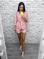 Стильний костюм Крістен у смужку піджак + шорти, фото 3