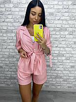 Стильний костюм Крістен у смужку піджак + шорти, фото 2