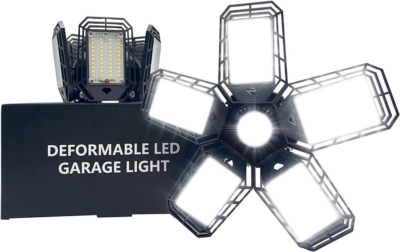LBYEJEEMI 2-Pack LED Garage Light 80W Led Shop Light Деформований світлодіодний світильник Стельові світлодіодні світиль