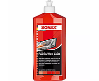 Цветной полироль с воском красный 250 мл SONAX Polish&Wax Color NanoPro (296441)