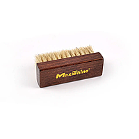 Щетка мини с ворса кабана - MaxShine Leather & Textile Cleaning Brush бежевый