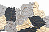 Дерев'яна мапа України на стіну RGB, 207/138, фото 8