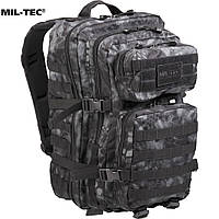 Рюкзак Mil-Tec тактический, 36л молли BACKPACK US ASSAULT LARGE черный камуфляж (Размер В51 х Ш29 х Г28 см)