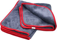 Полотенце микрофибровое - MaxShine Microfiber Towel 40x60 см. 600 gsm серо-красный (1014060G)