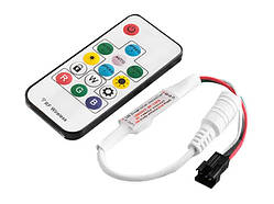 Контролер RGB  mini для Smart стрічки #80 6А - Радіо пульт 14 кнопок