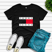 Женская футболка Tommy Jeans Томми Джинс Чёрная