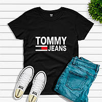 Женская футболка Tommy Jeans Томми Джинс Чёрная