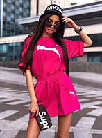 Костюм женский яркий Puma (трикотажные шорты, футболка босоножки подарок для девушки найки кроссовки юбка) ON