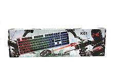Клавіатура LED KEYBOARD+Mouse K 01 / M 416 (20) у пап. 20 шт.