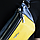 Сумка-бананка поясна шкіряна Tom Stone 122 UA синьо-жовта, фото 9