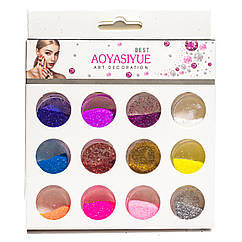Блискітки для дизайну нігтів Aoyasiyue Art decoration Best W7 №01