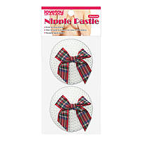 Багаторазові пестиси з паєтками та бантиками Reusable Sequin Round Nipple Pasties