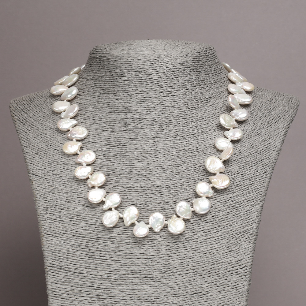 Бусы Из Натурального Барочного Жемчуга, Диаметр 16х11(+-)мм, Длина 48см ...