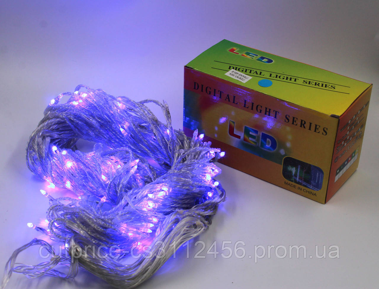 Xmas гірлянда LED (Водоспад 3M*3M) 480-B Синя (24)
