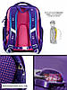 Рюкзак шкільної ортопедичний каркасний для дівчинки 1-4 класу Кітик Winner One 7003 фіолетовий 29*17*36 см, фото 5