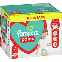 PAMPERS Детские одноразовые подгузники-трусики Джамбо Упаковка 7 размер