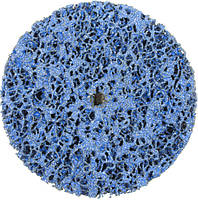 Круг зачистной корал без основы синий средняя жесткость Polystar Abrasive d-100 мм